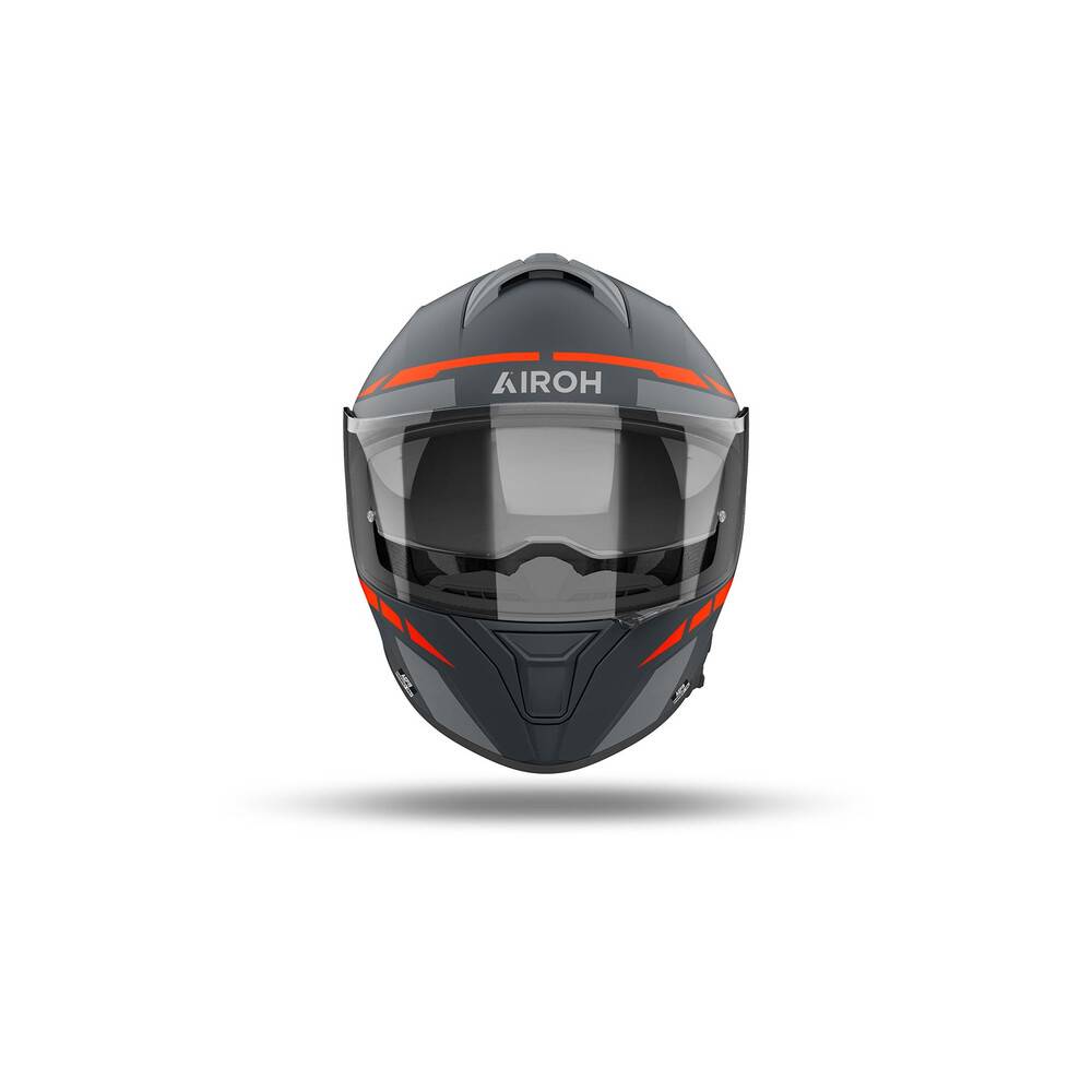 Casque Airoh Spark Spinner Orange Matt Casques Moto Route Wolff Ktm