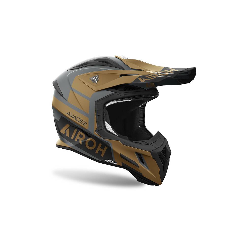 Casque Airoh Aviator Ace Sake Gold Matt Casques Moto Tout Terrain